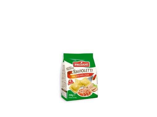 Ravioletti with ham filling