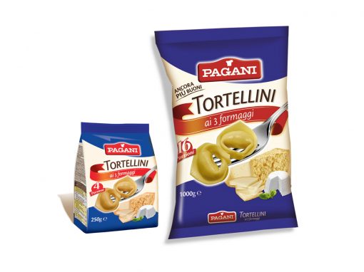 Tortellini with three cheese filling