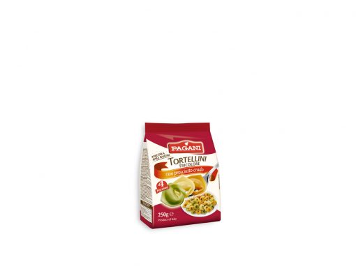 Tricolor Tortellini with ham filling