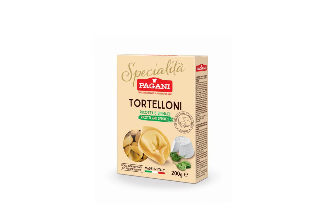 Tortelloni ricotta and spinach