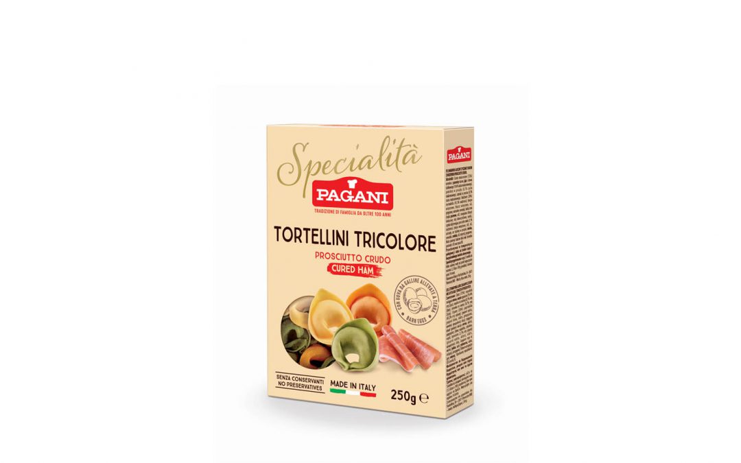 Tortellini Tricolore prosciutto crudo
