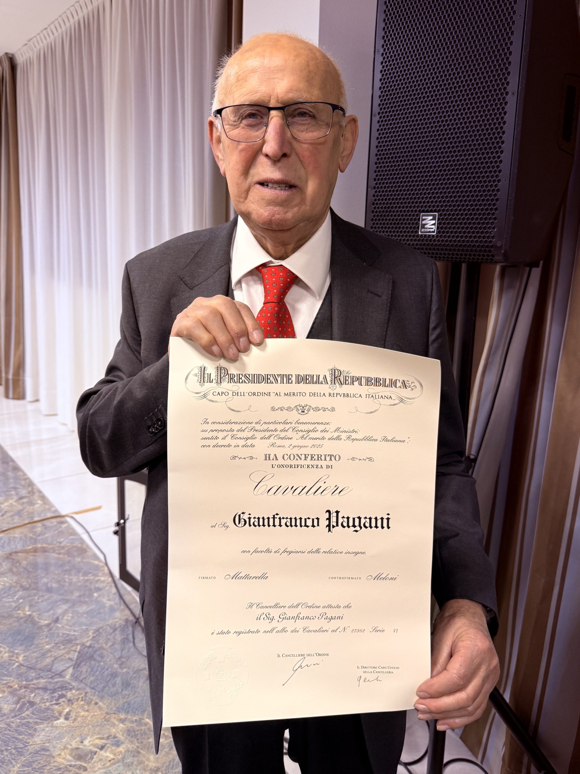 Gianfranco Pagani Cavaliere OMRI_2